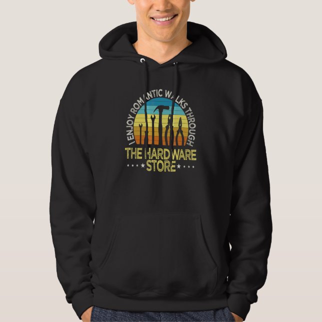 Construction Worker Contractor Labourer Hard Hats  Hoodie (Front)