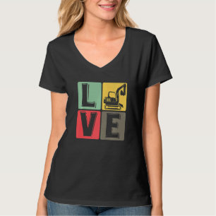 Construction Worker Excavator Driver Excavator T-Shirt