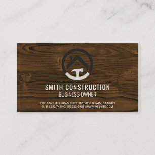 Construction Worker Home Repair Tools Logo Business Card