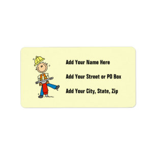 Construction Worker I Build T-shirts and Gifts Label