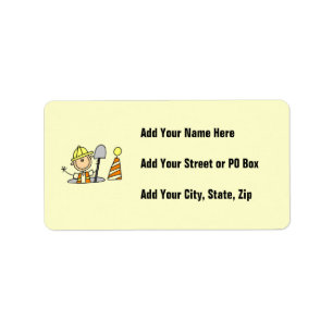 Construction Worker in Manhole T-shirts and Gifts Label