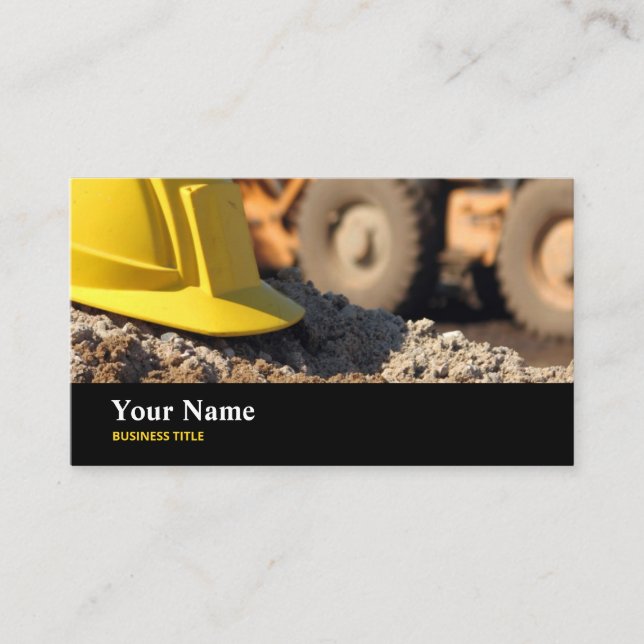 Construction Worker Inspector Business Card (Front)