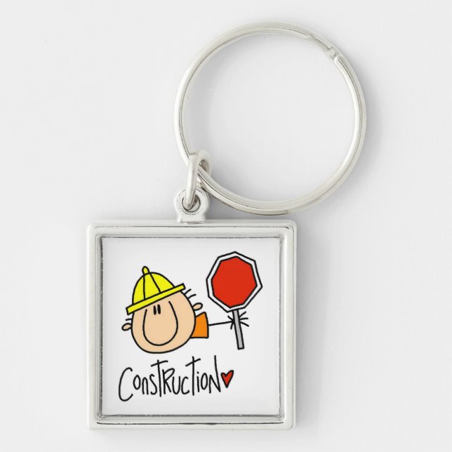 Construction Worker Keychain (Front)