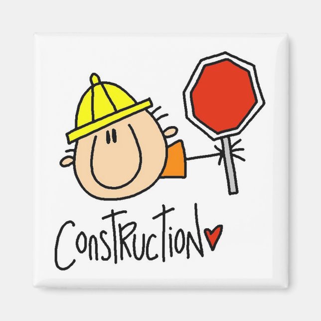 Construction Worker Magnet (Front)