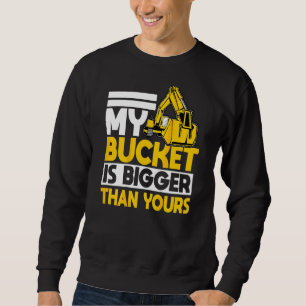 Construction Worker  On Back Of Clothing 1 Sweatshirt