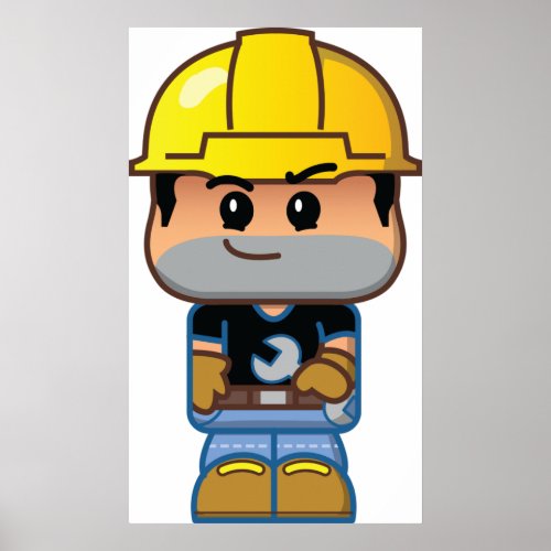 Construction Worker Poster