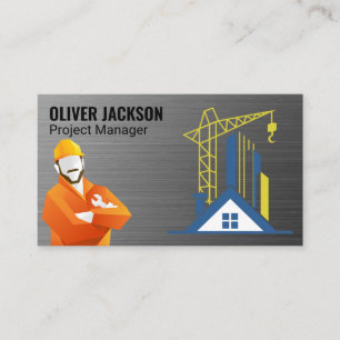 Construction Worker Property Development Business Card