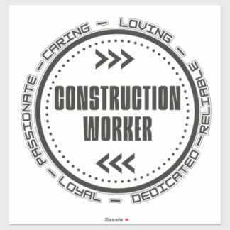 Construction Worker Sticker
