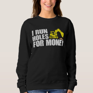 Construction Worker Tees I Run Hole For Money