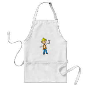Construction Worker with Hammer Adult Apron