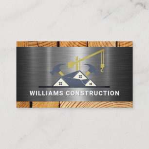 Construction Working Site Property Development Business Card