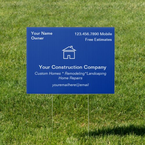 Construction Yard Signs