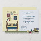 Construction Zone Baby Shower Invitation (Front/Back)