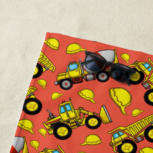 Construction Zone Beach Towel (In Situ)