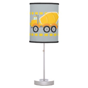 Construction Zone cement truck boys room lamp