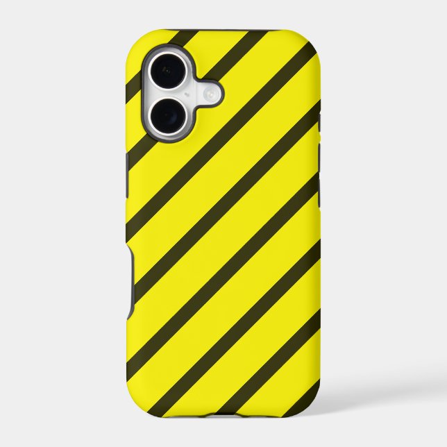 Construction Zone Diagonal Iphone Case (Back)