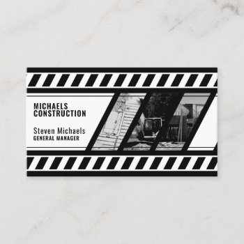 Construction Zone Inspired  Business Card by TwoFatCats at Zazzle