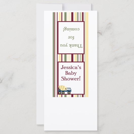 Construction Zone Lollipop Topper (Front)