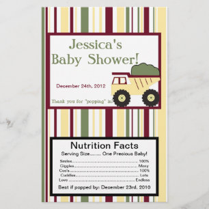 Construction Zone Microwave Popcorn Wrapper