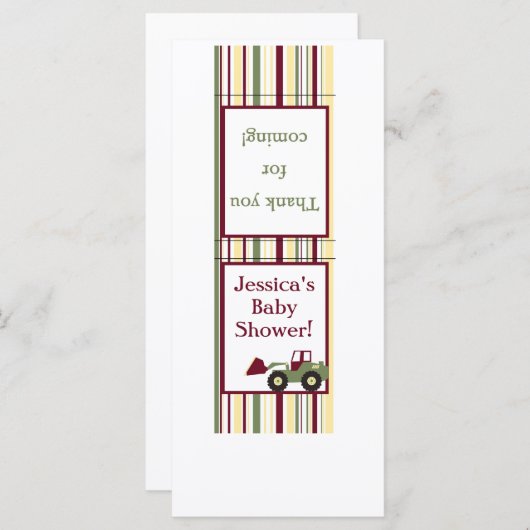 Construction Zone Mint Matchbook (Front/Back)