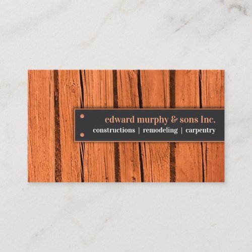 Constructions/Carpentry Business Card