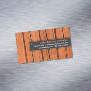 Constructions Carpentry Business Card Magnet