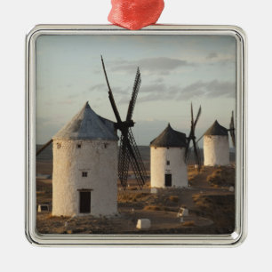 Consuegra, antique La Mancha windmills Metal Ornament