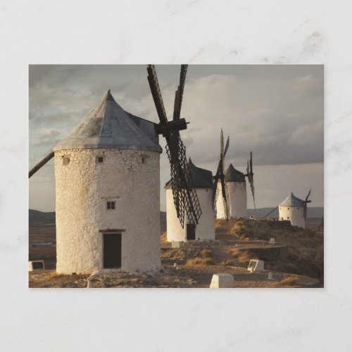 Consuegra antique La Mancha windmills Postcard