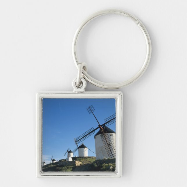 Consuegra, La Mancha, Spain, windmills 2 Keychain (Front)