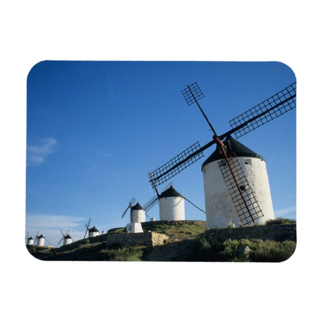 Consuegra, La Mancha, Spain, windmills 2 Magnet (Horizontal)