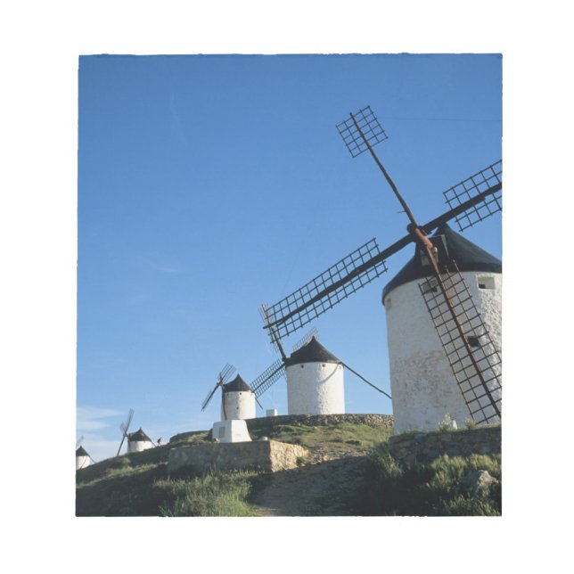 Consuegra, La Mancha, Spain, windmills 2 Notepad (Front)