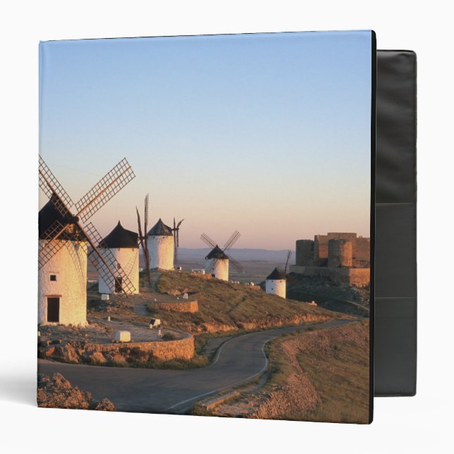 Consuegra, La Mancha, Spain, windmills 3 Ring Binder (Front/Inside)