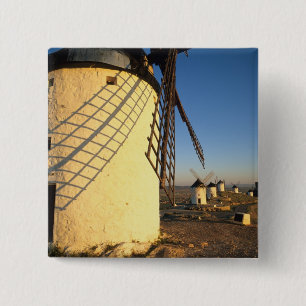 Consuegra, La Mancha, Spain, windmills and Pinback Button
