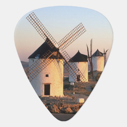 Consuegra La Mancha Spain windmills Guitar Pick