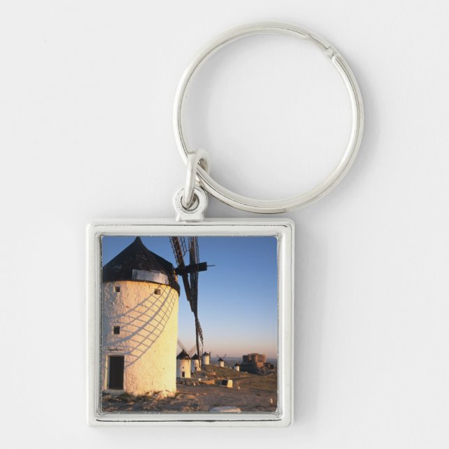 Consuegra, La Mancha, Spain, windmills Keychain (Front)