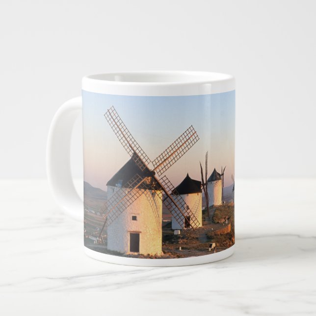Consuegra, La Mancha, Spain, windmills Large Coffee Mug (Front Left)