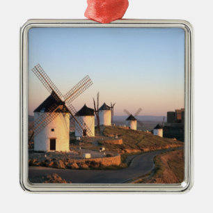 Consuegra, La Mancha, Spain, windmills Metal Ornament