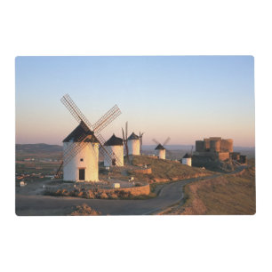 Consuegra, La Mancha, Spain, windmills Placemat