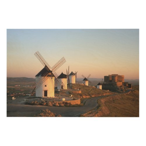 Consuegra La Mancha Spain windmills Wood Wall Decor