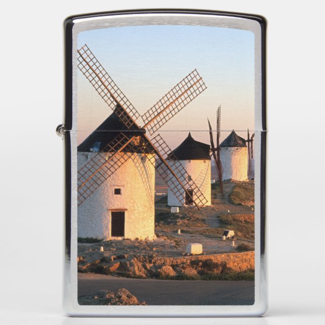 Consuegra, La Mancha, Spain, windmills Zippo Lighter (Front)
