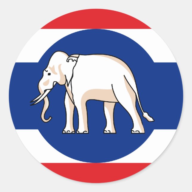 Consular   Thailand, Thailand Classic Round Sticker (Front)