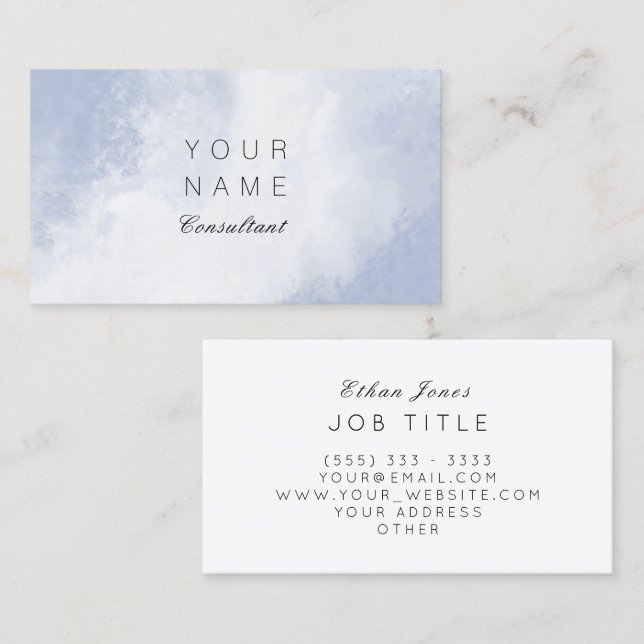 Consultant Abstract Art Business Card (Front/Back)