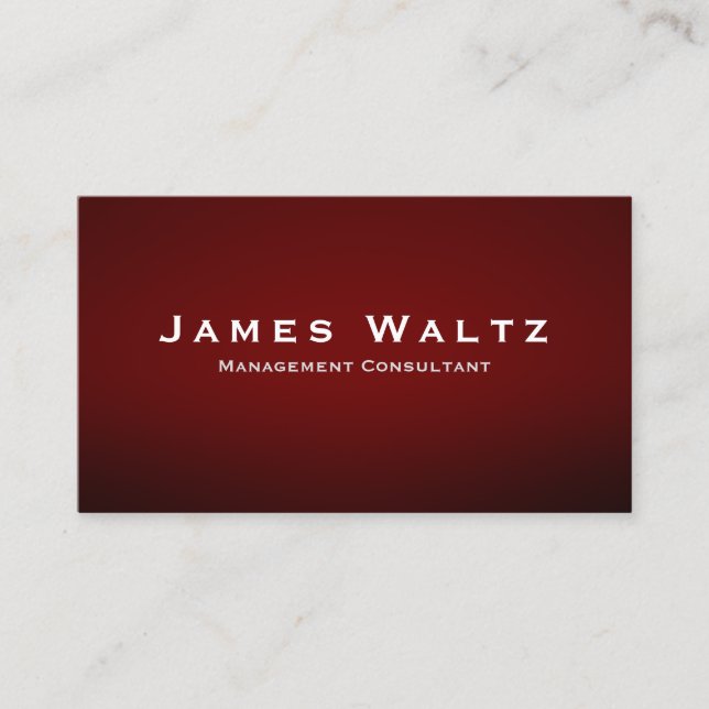 Consultant Business Card (Front)