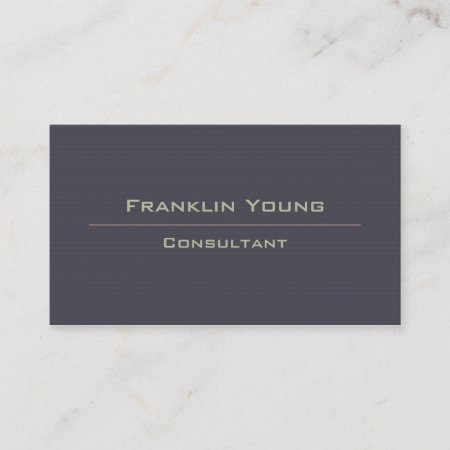 Consultant Business Card