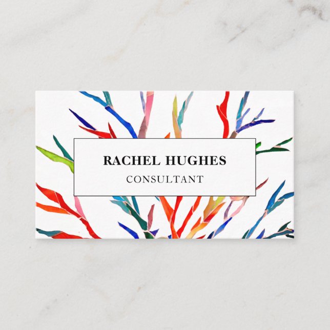 Consultant Colorful Business Card (Front)