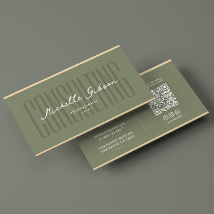 Consultant Counselor Consulting Sage Elegant  Business Card