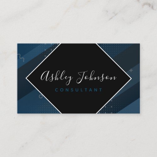 Consultant Director Manager Elegant Classy Pattern Business Card