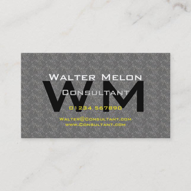 Consultant Easy Generic Thrilling Home Creative Business Card (Front)