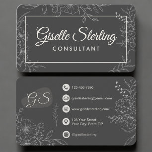 Consultant Floral Business Card