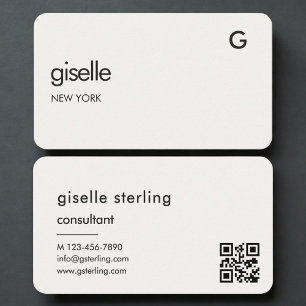 Consultant Neutral QR Code Business Card